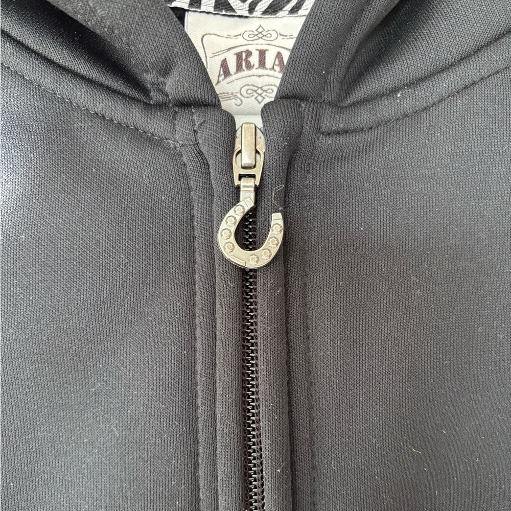 Ariat Full Zip Jacket Black Large Polyester Softs… - image 3